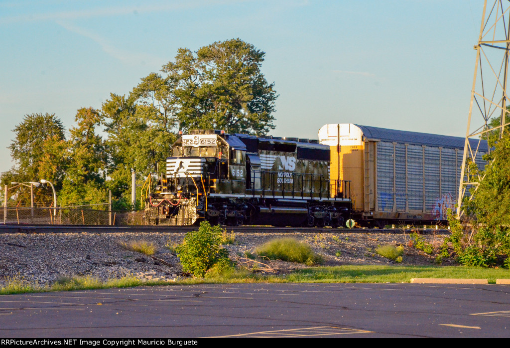 NS SD40-2 Locomotive in the yard